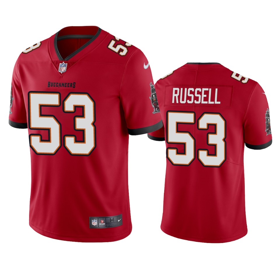 Tampa Bay Buccaneers Men Nike NFL #53  Chapelle Russell Red Vapor Untouchable Limited Jersey